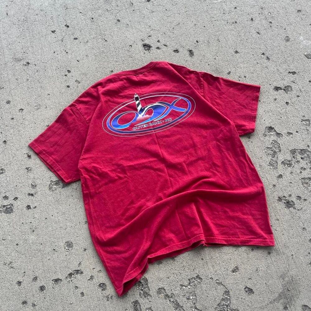 Anvil OBX Surfwear Streetwear Y2K Graphic Tee Shirt